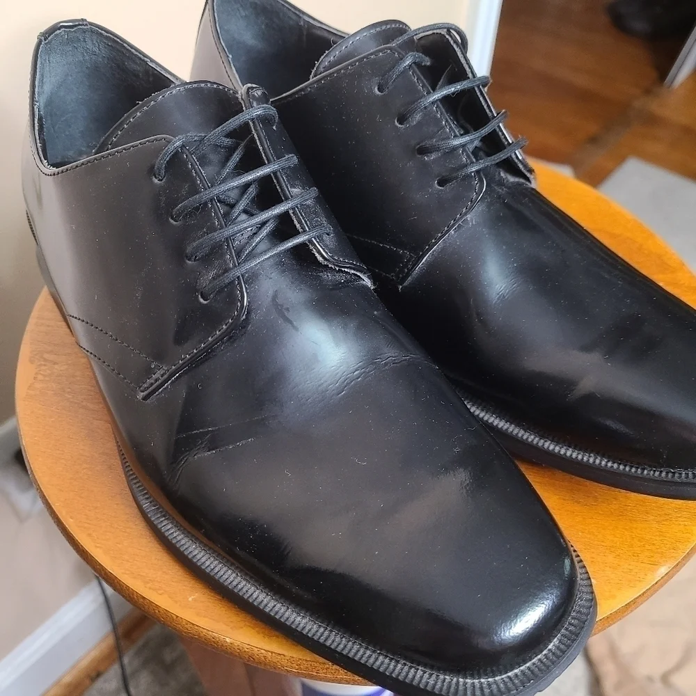 Jos A Bank Men's Black Leather Oxford Dress Shoes